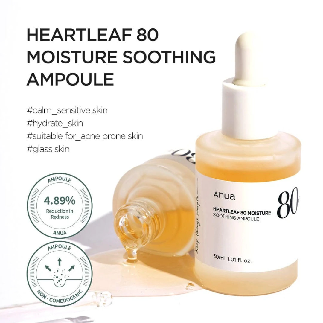 ANUA Heartleaf 80% Soothing Ampoule 30ml