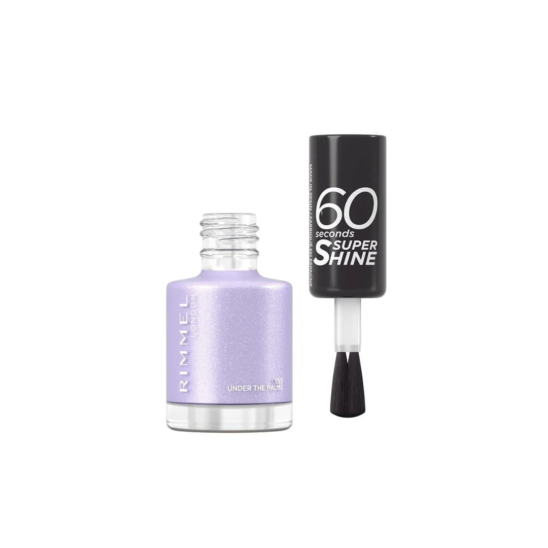 RIMMEL LONDON 60 SECONDS SUPER SHINE # 153 UNDER THE PALMS 8ML NAIL POLISH