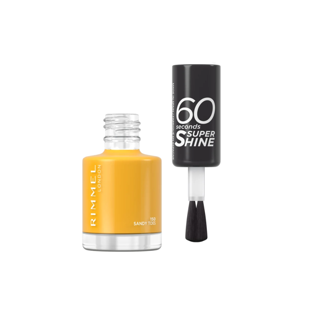 RIMMEL LONDON 60 SECONDS SUPER SHINE 150 SANDY TOES 8ML NAIL POLISH
