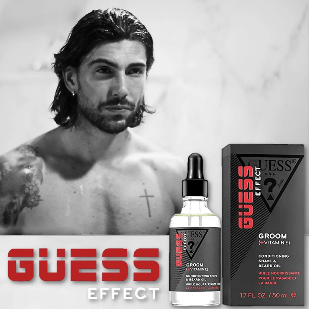 GUESS EFFECT (M) 50ML GROOM CONDITIONING SHAVE & BEARD OIL