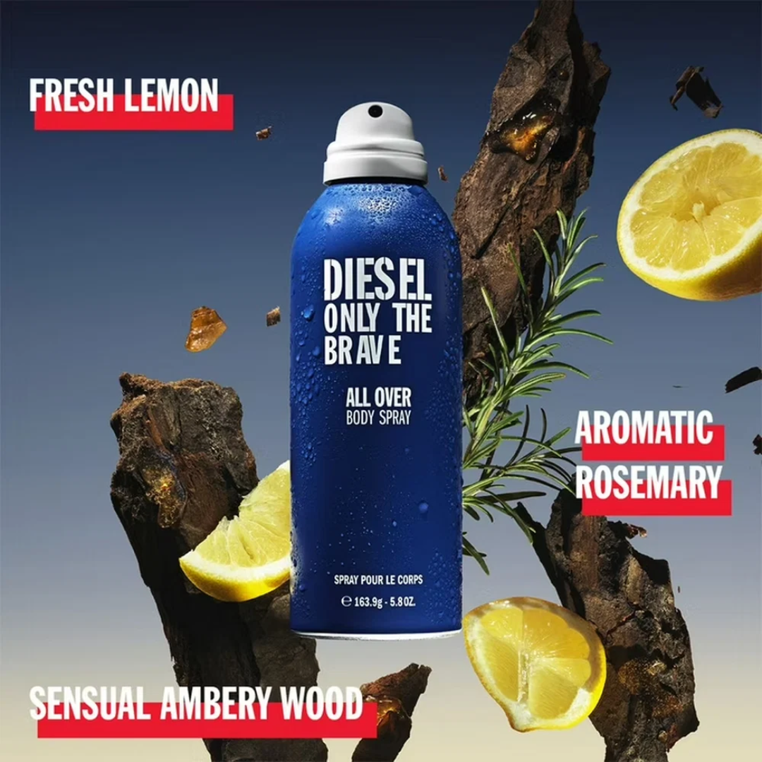 DIESEL ONLY THE BRAVE (M) 200ML ALL OVER BODY SPRAY