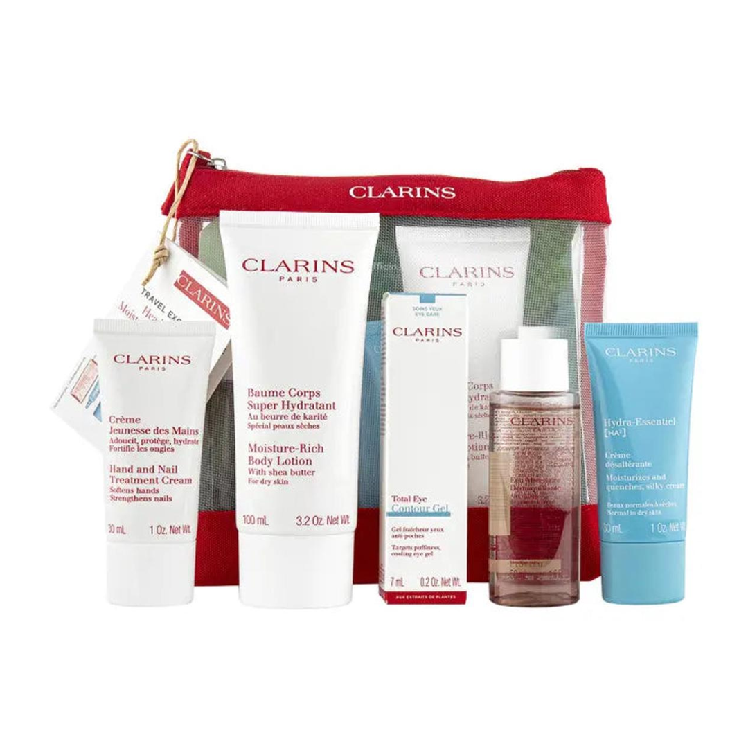 CLARINS HEAD TO TOE MOISTURIZING ESSENTIALS (5 PCS) TRAVEL SET