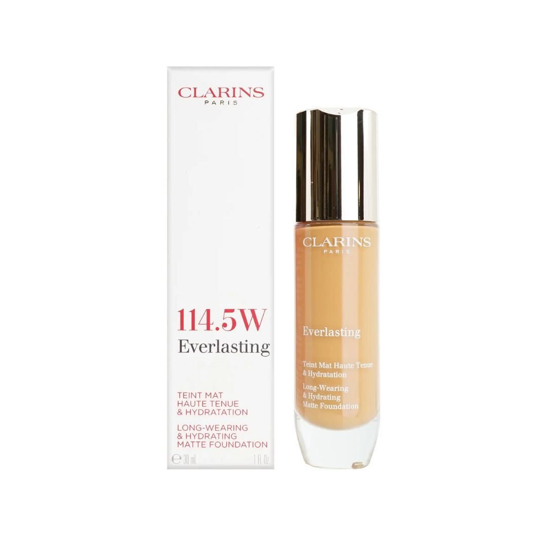 CLARINS - EVERLASTING FOUNDATION 114.5W + 113C+112.7W +114.3W+112.5W+RETAIL 30ML 20