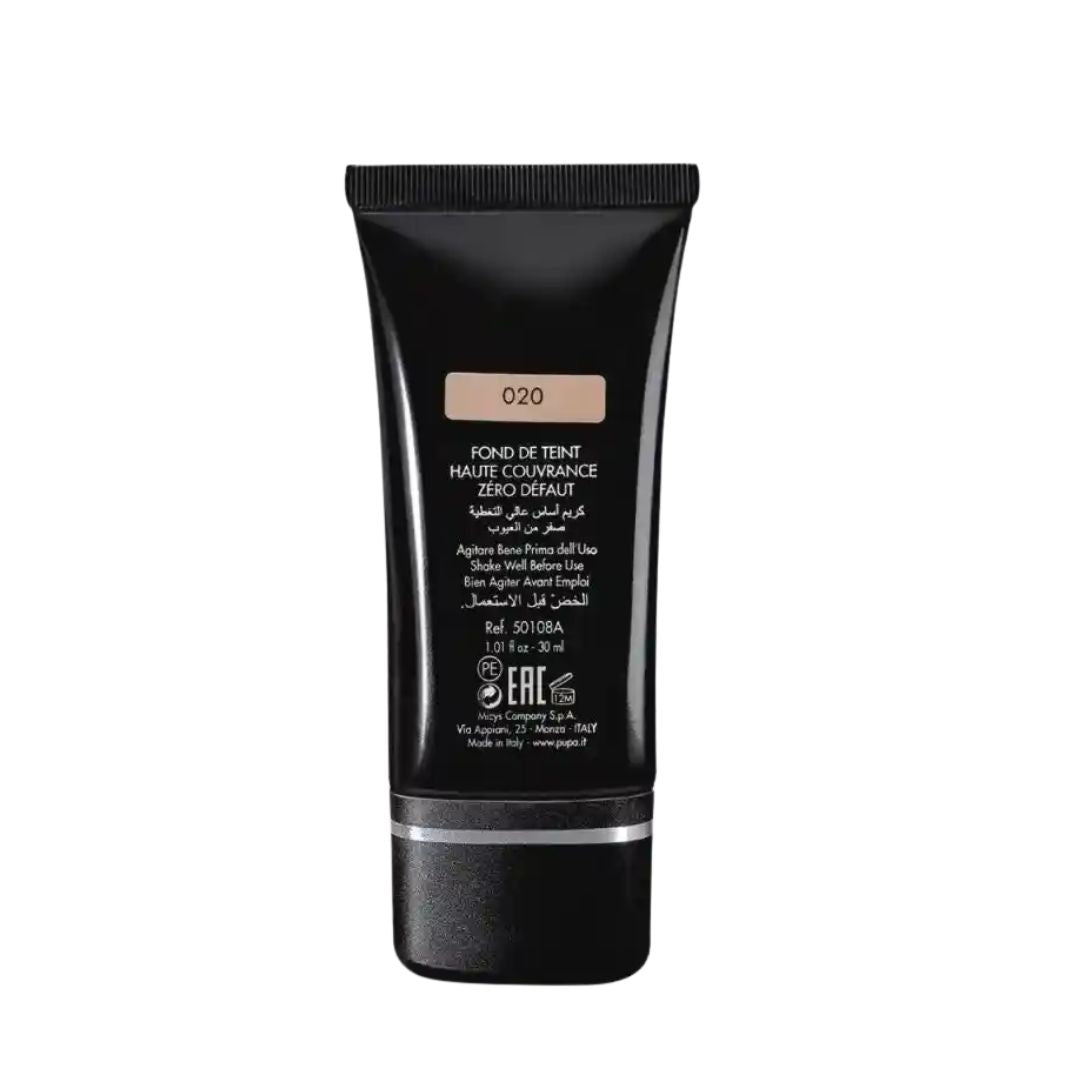 EXTREME COVER High Coverage Foundation Zero Imperfect 020