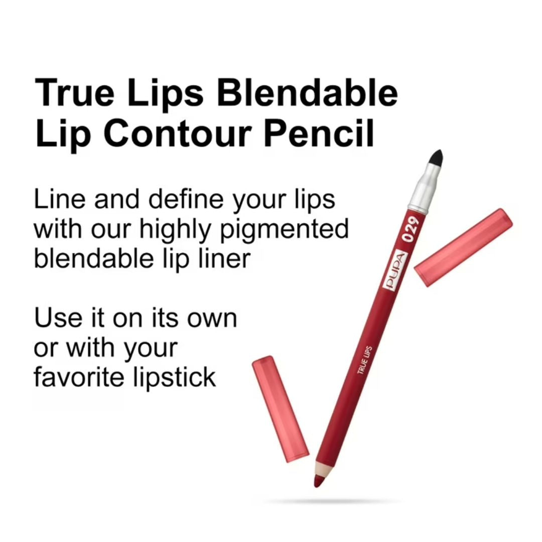 TRUE LIPS Blendable Lip Liner Pencil Fire Red