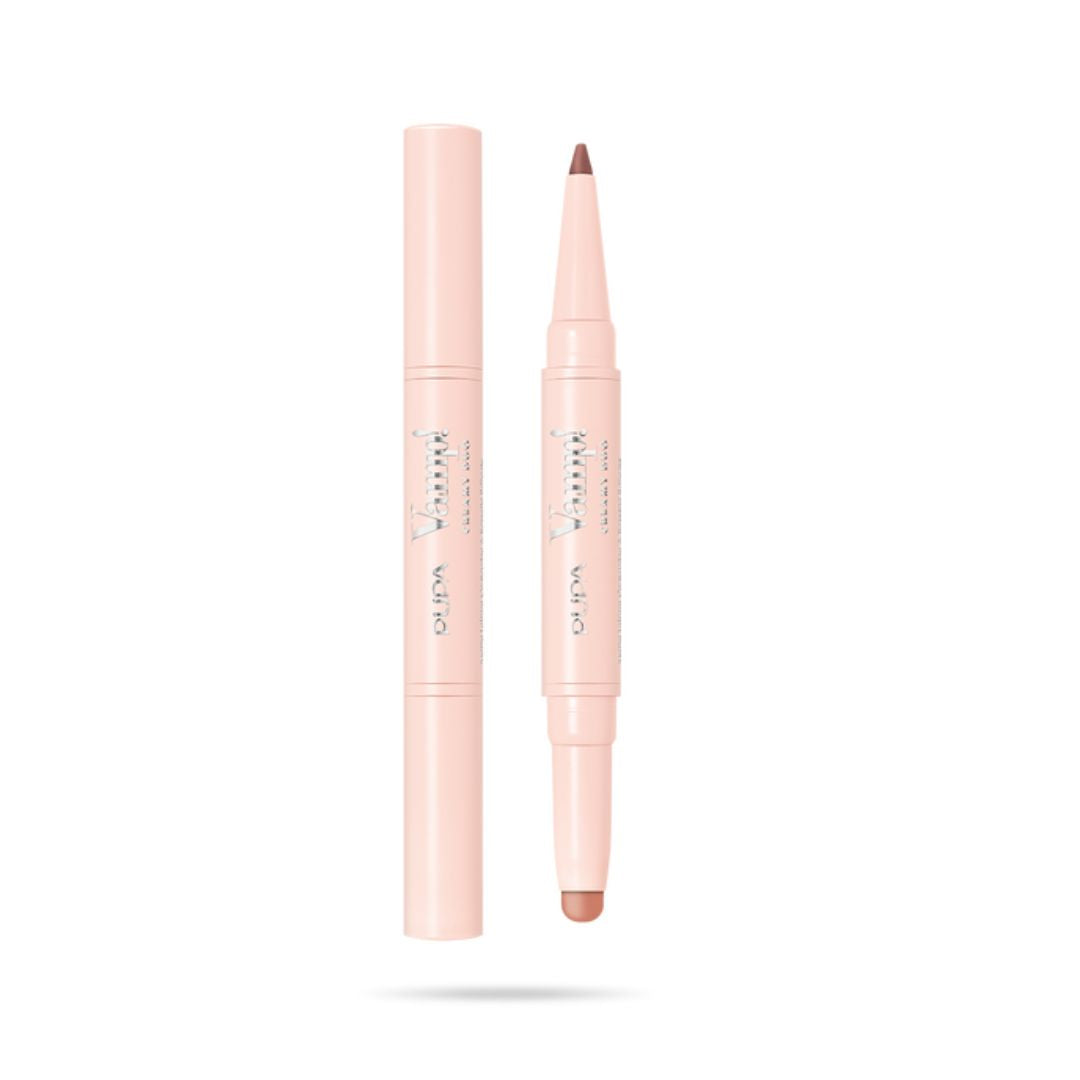 VAMP! CREAMY DUO Contouring Lip Pencil & Shiny Lipstick