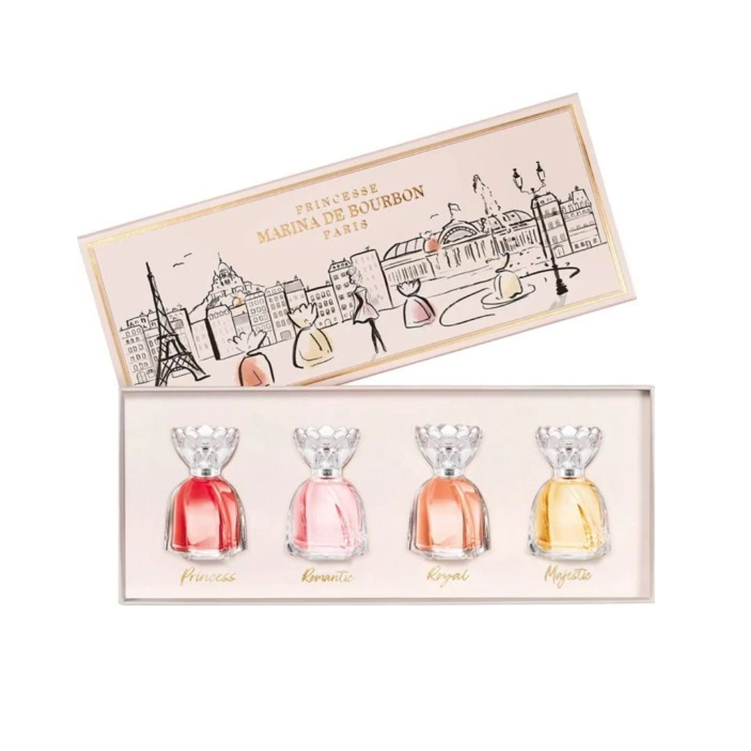 MARINA DE BOURBON (W) MINI SET EDP 4 X 7.5ML (MAJESTIC STYLE + ROYAL STYLE +