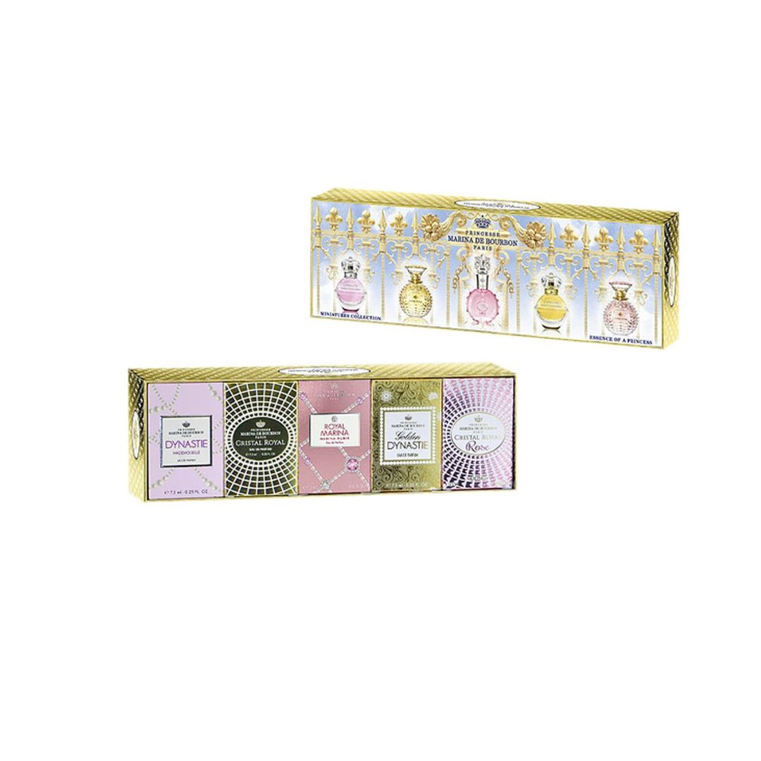 MARINA DE BOURBON (W) MINI SET EDP 5 X 7.5ML (ROYAL MARINA + GOLDEN DYNASTIE +