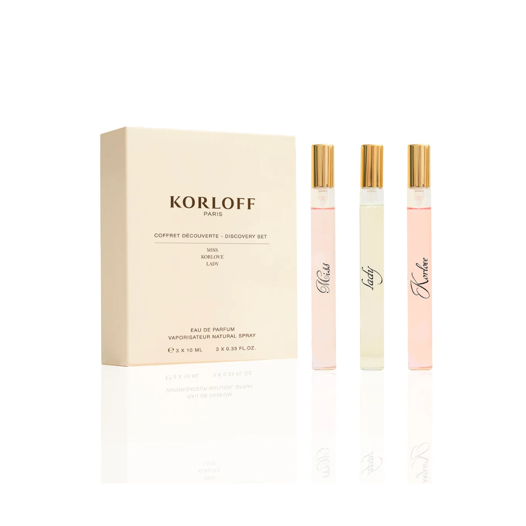 KORLOFF PARIS (W) DISCOVERY SET EDP 3 X 10ML (LADY + MISS + KORLOVE)