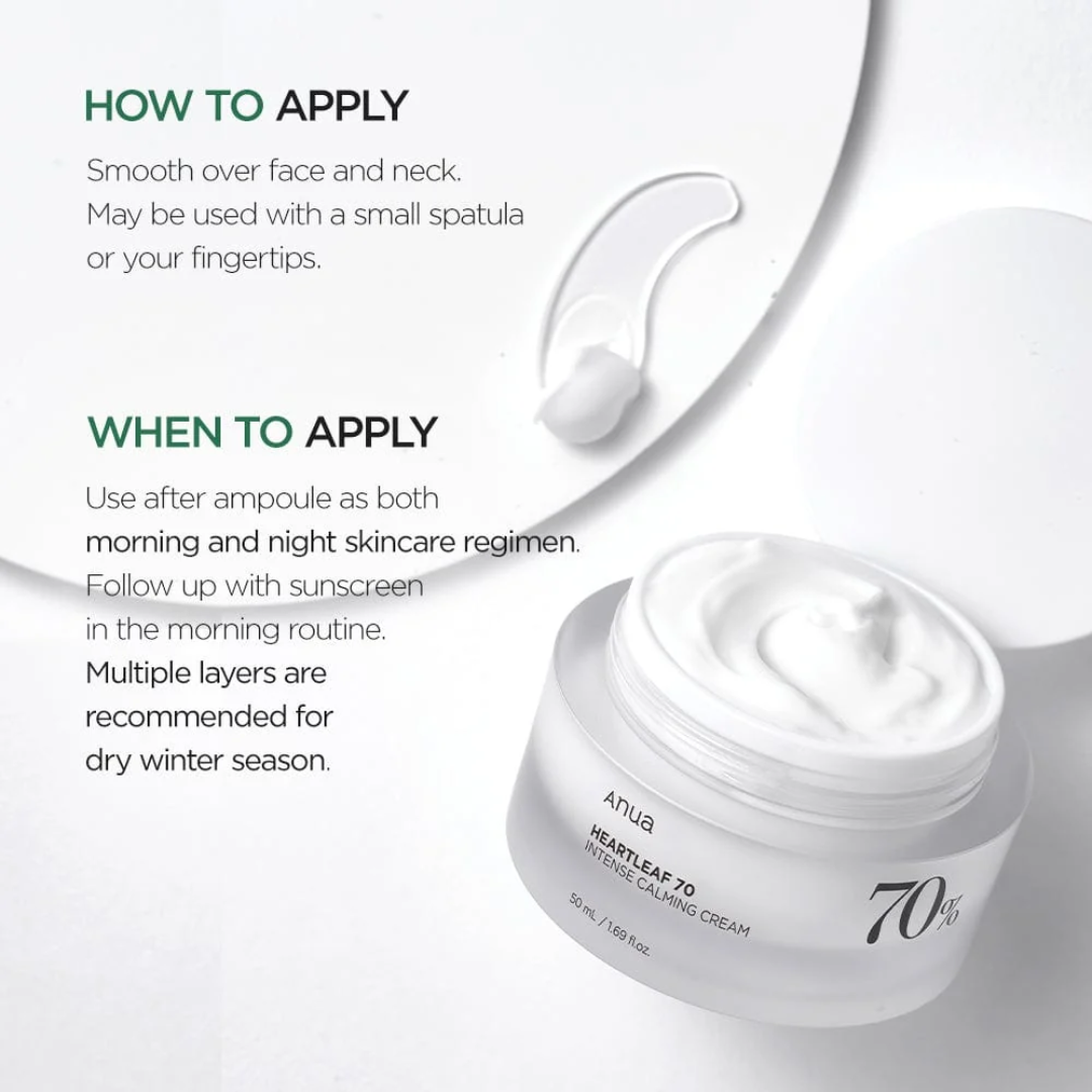 ANUA Heartleaf 70% Intense Calming Cream 50ml