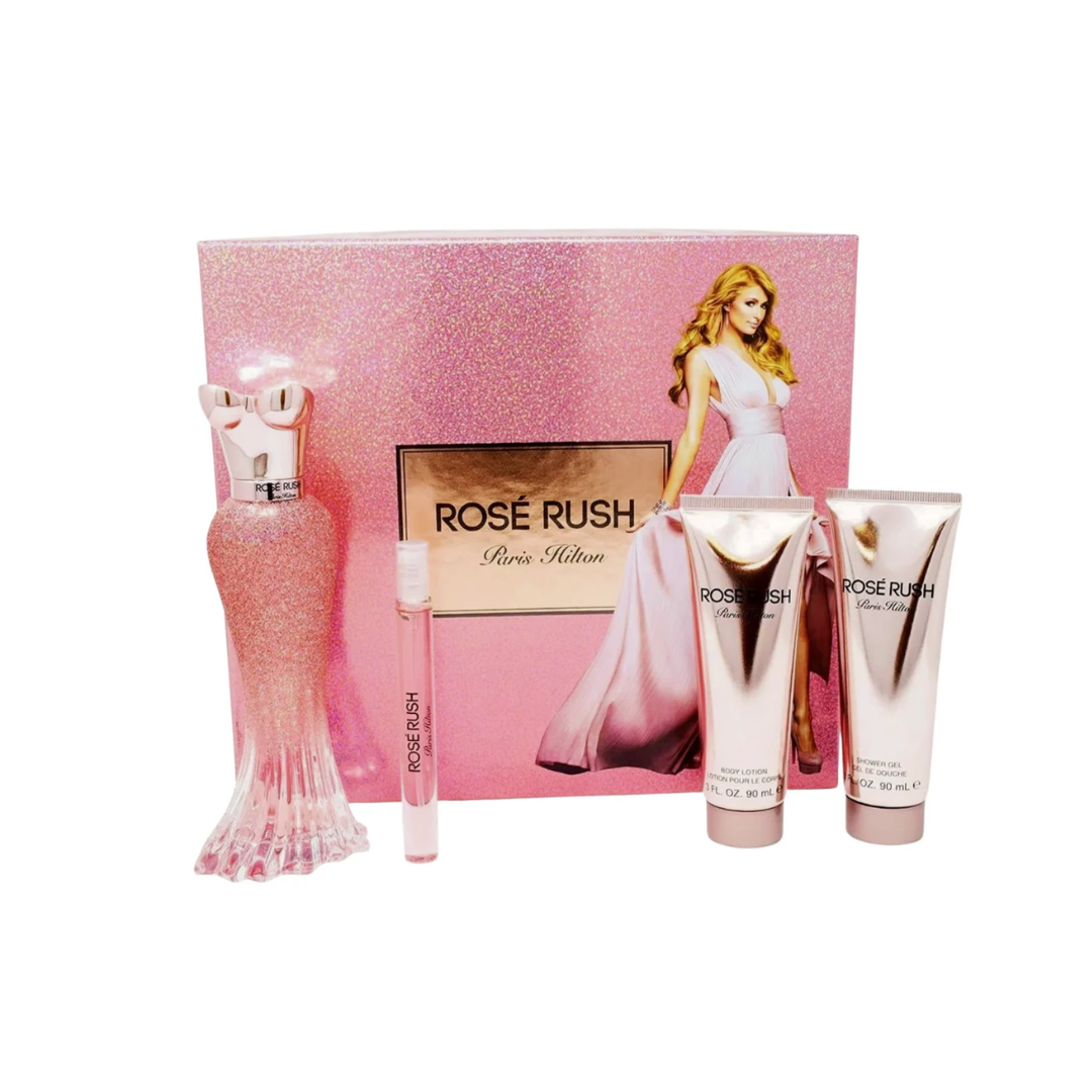 PARIS HILTON ROSE RUSH (W) SET EDP 100ML + EDP 10ML + BL 90ML + SG 90ML