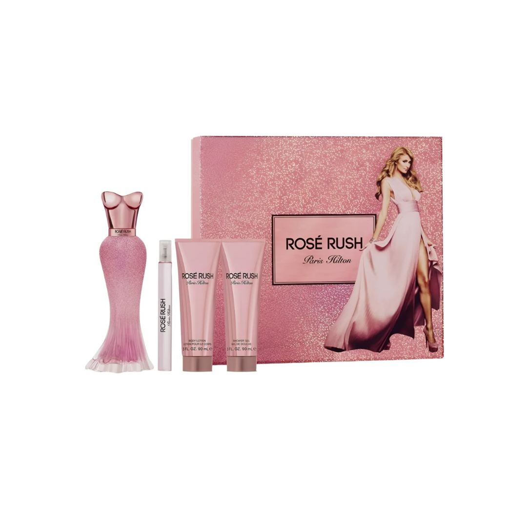 PARIS HILTON ROSE RUSH (W) SET EDP 100ML + EDP 10ML + BL 90ML + SG 90ML