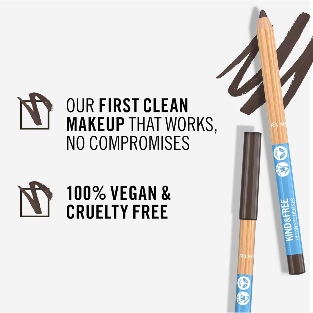 RIMMEL LONDON KIND & FREE # 002 PECAN 1.1G CLEAN EYE DEFINER