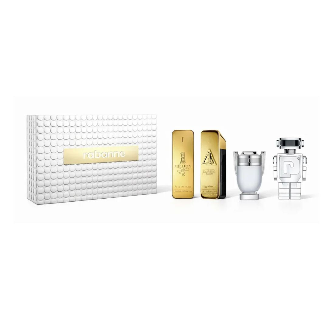 PACO RABANNE (M) MINI SET 4 X 5ML (PHANTOM EDT + INVICTUS EDT + 1 MILLION