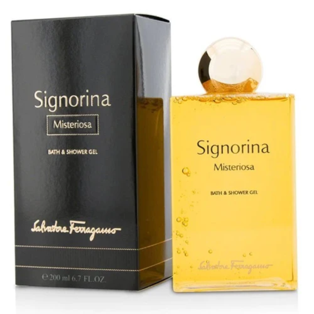 SALVATORE FERRAGAMO SIGNORINA MISTERIOSA (W) 200ML BATH & SHOWER GEL