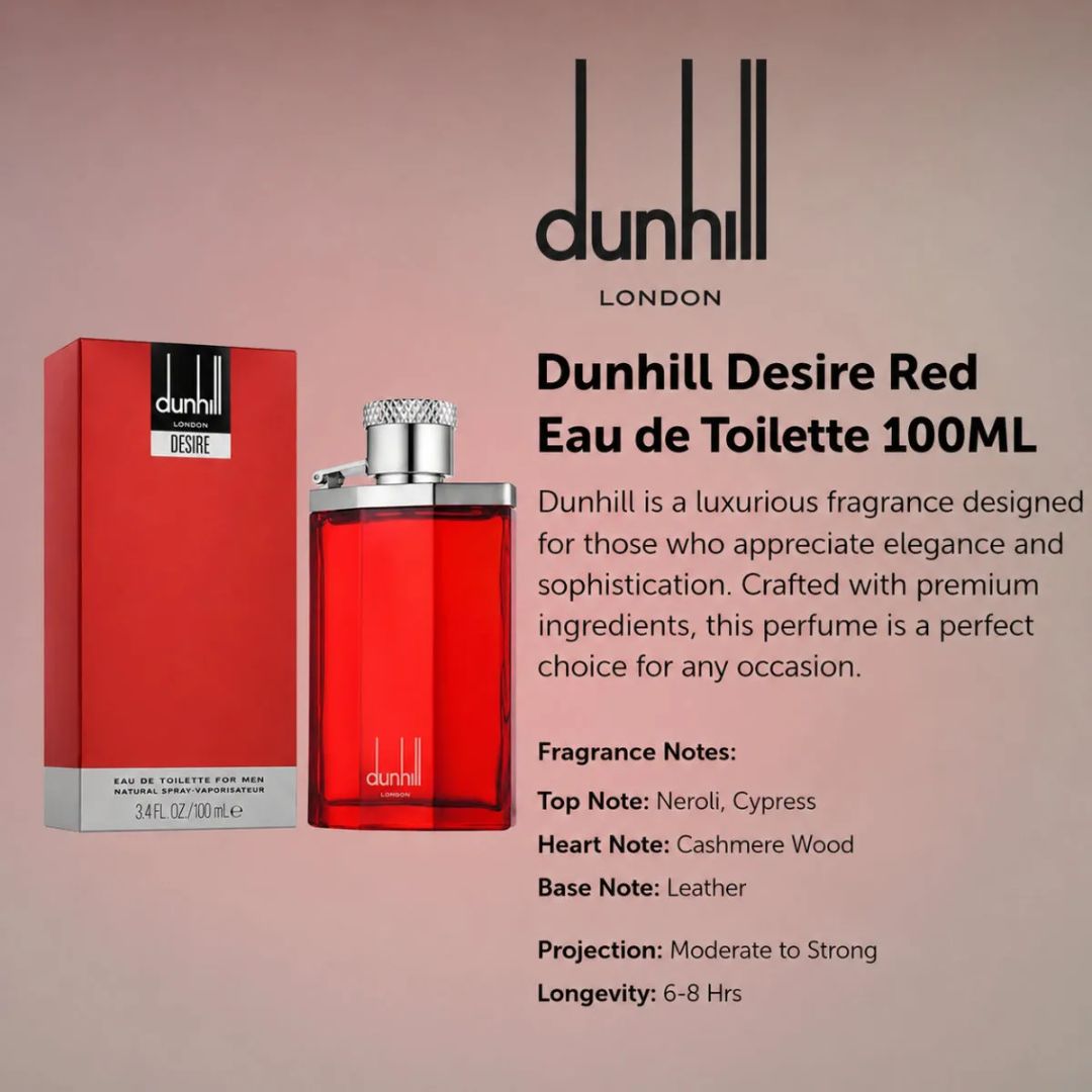 DUNHILL DESIRE RED (M) EDT 100ML