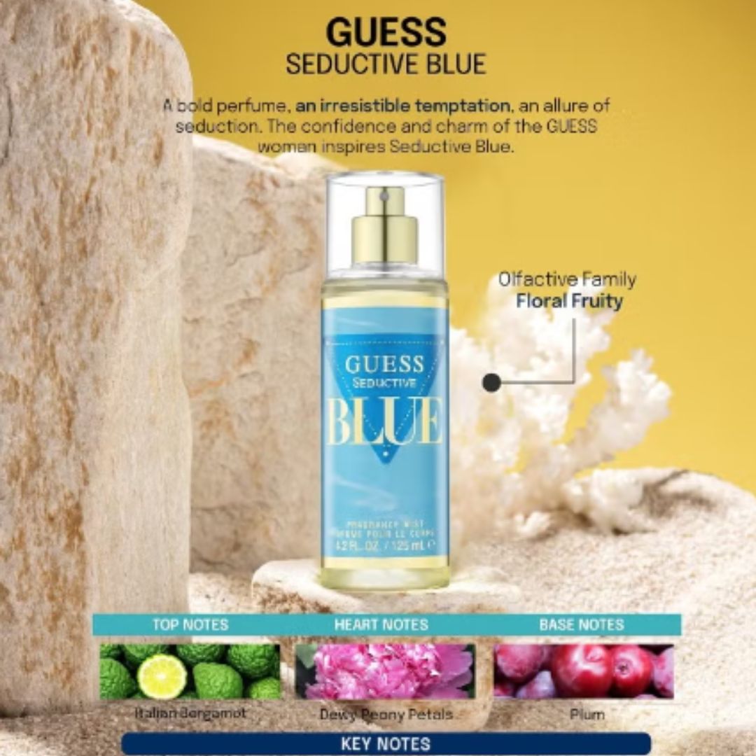 GUESS SEDUCTIVE BLUE (W) 125ML FRAGRANCE MIST