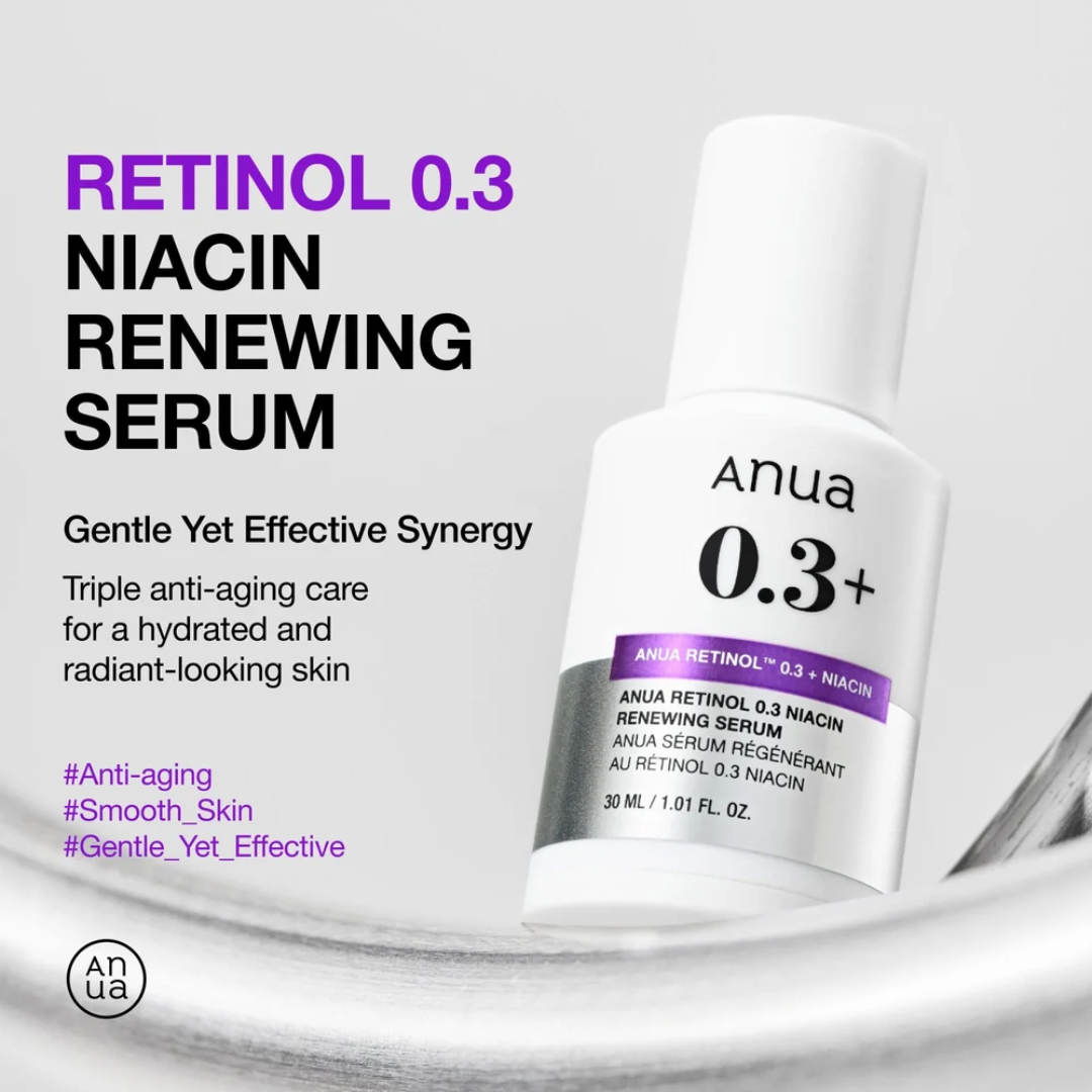 ANUA Retinol 0.3 + Niacin Renewing Serum 30ml