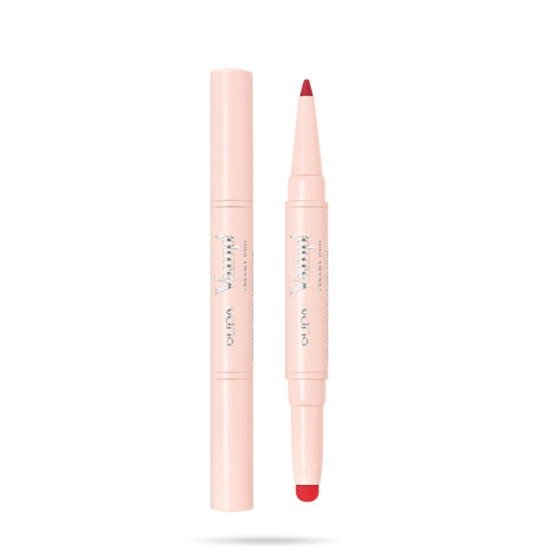 VAMP! CREAMY DUO Contouring Lip Pencil & Shiny Lipstick
