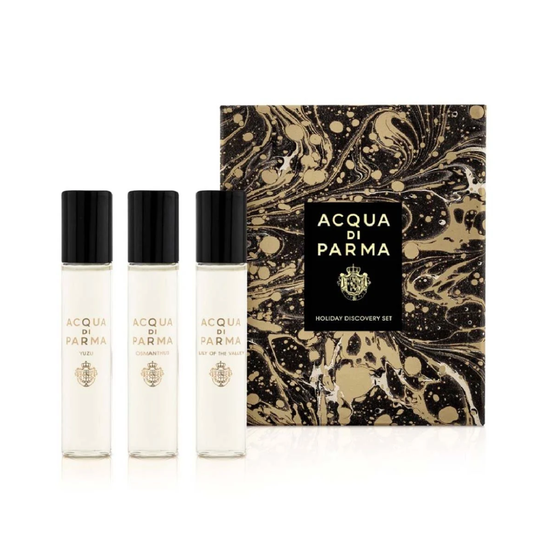 ACQUA DI PARMA HOLIDAY (U) DISCOVERY SET EDP 3 X 12ML (OSMANTHUS + YUZU )