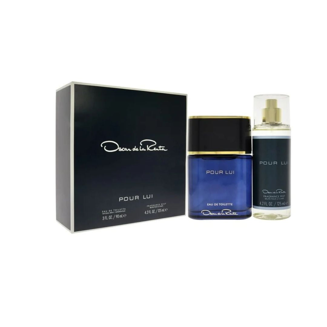 OSCAR DE LA RENTA POUR LUI (M) SET EDT 90ML + FRAGRANCE MIST 125ML
