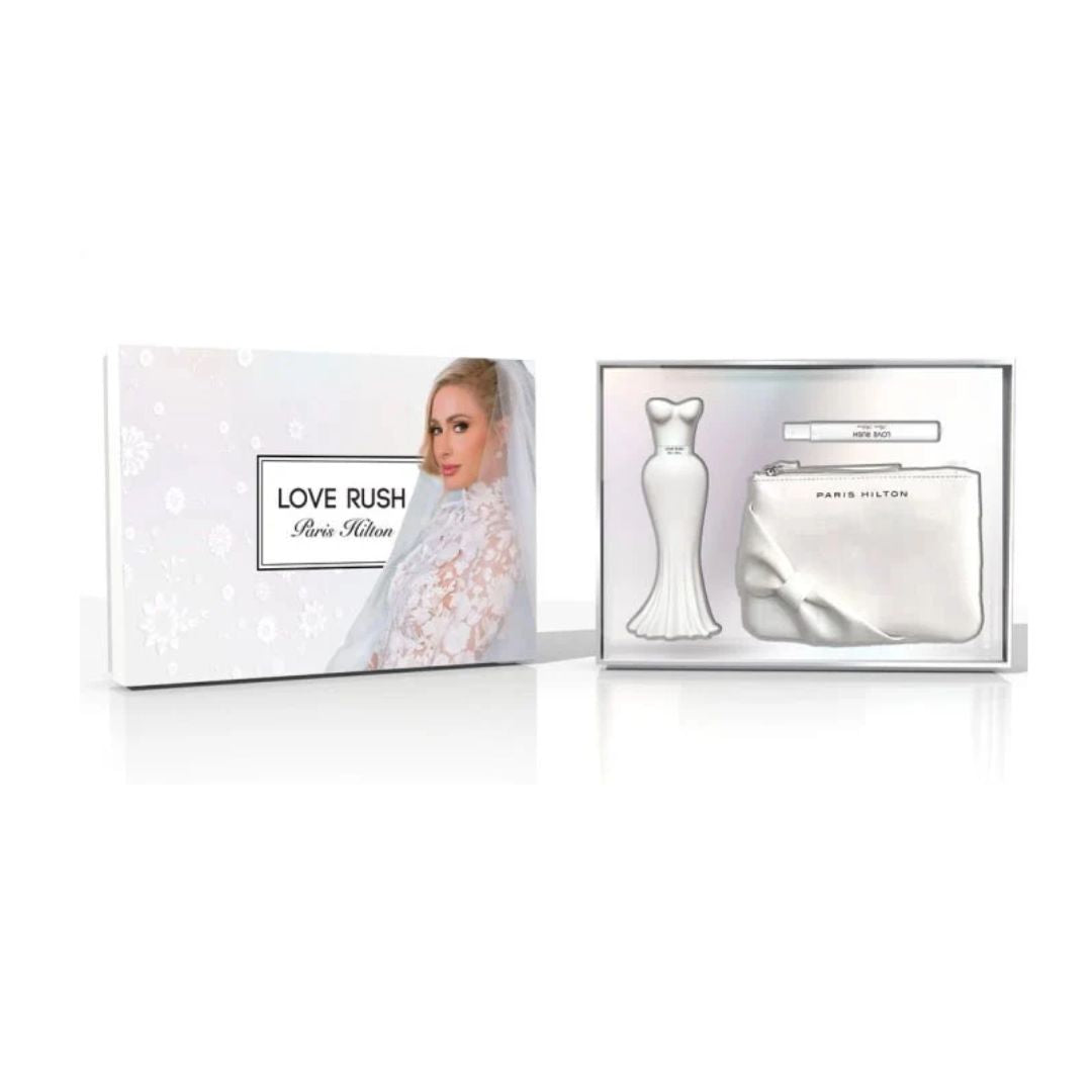 PARIS HILTON LOVE RUSH (W) SET EDP 100ML + EDP 10ML + POUCH