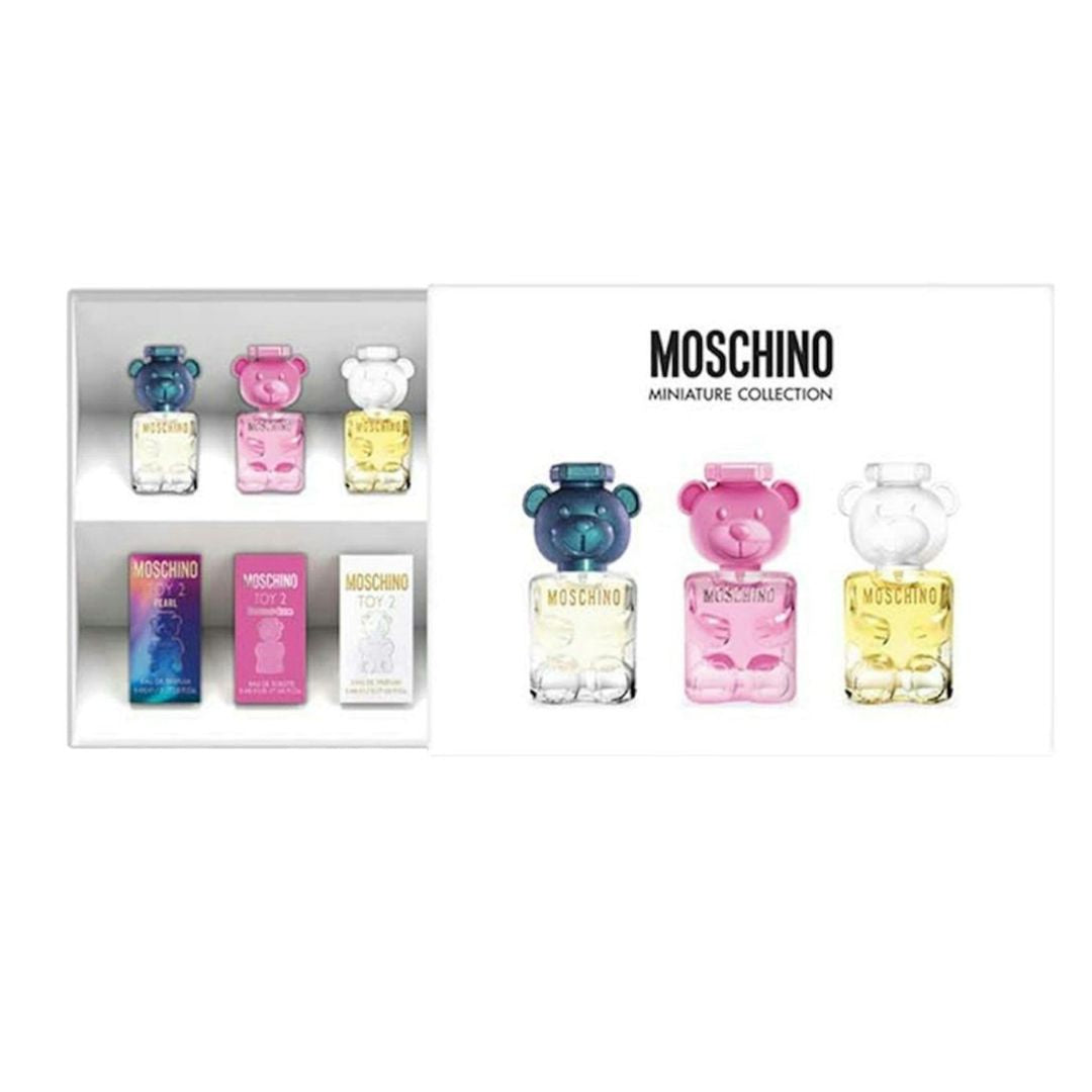 MOSCHINO (U) MINI SET 3 X 5ML (TOY 2 PEARL EDP + TOY 2 BUBBLE GUM EDT + TOY
