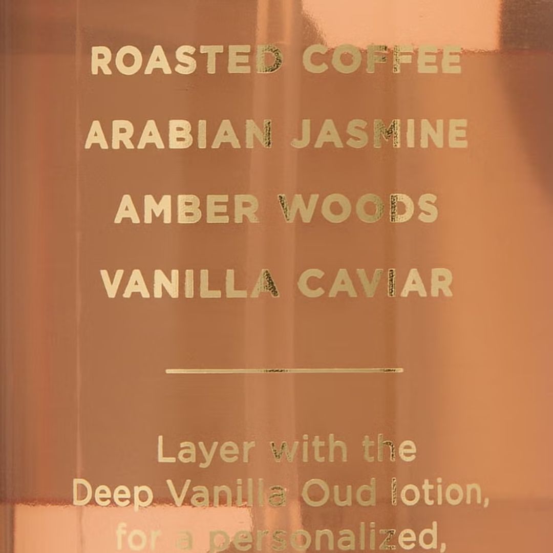 VICTORIA'S SECRET AMBER CAFE OUD (W) 250ML FRAGRANCE MIST