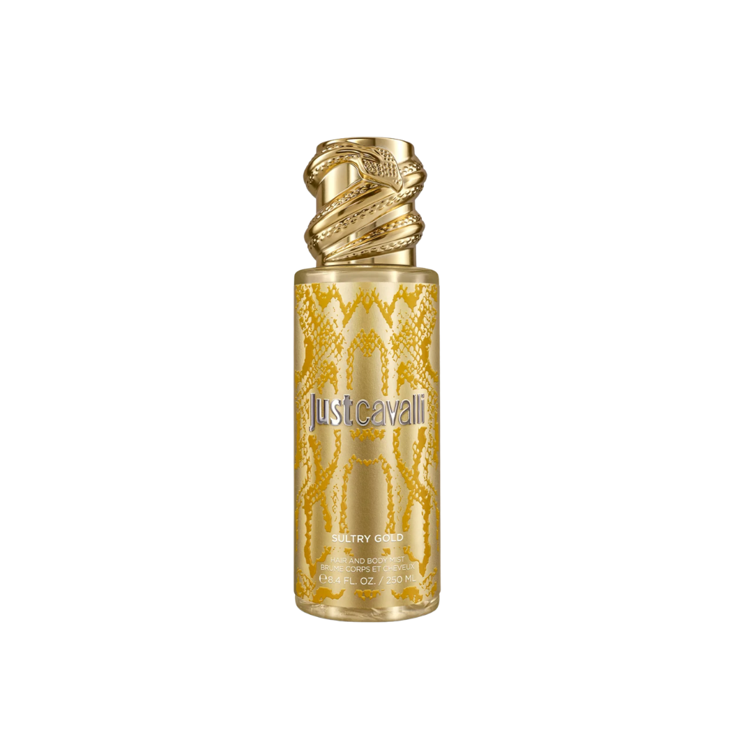 ROBERTO CAVALLI JUST CAVALLI SULTRY GOLD (W) 250ML HAIR & BODY MIST