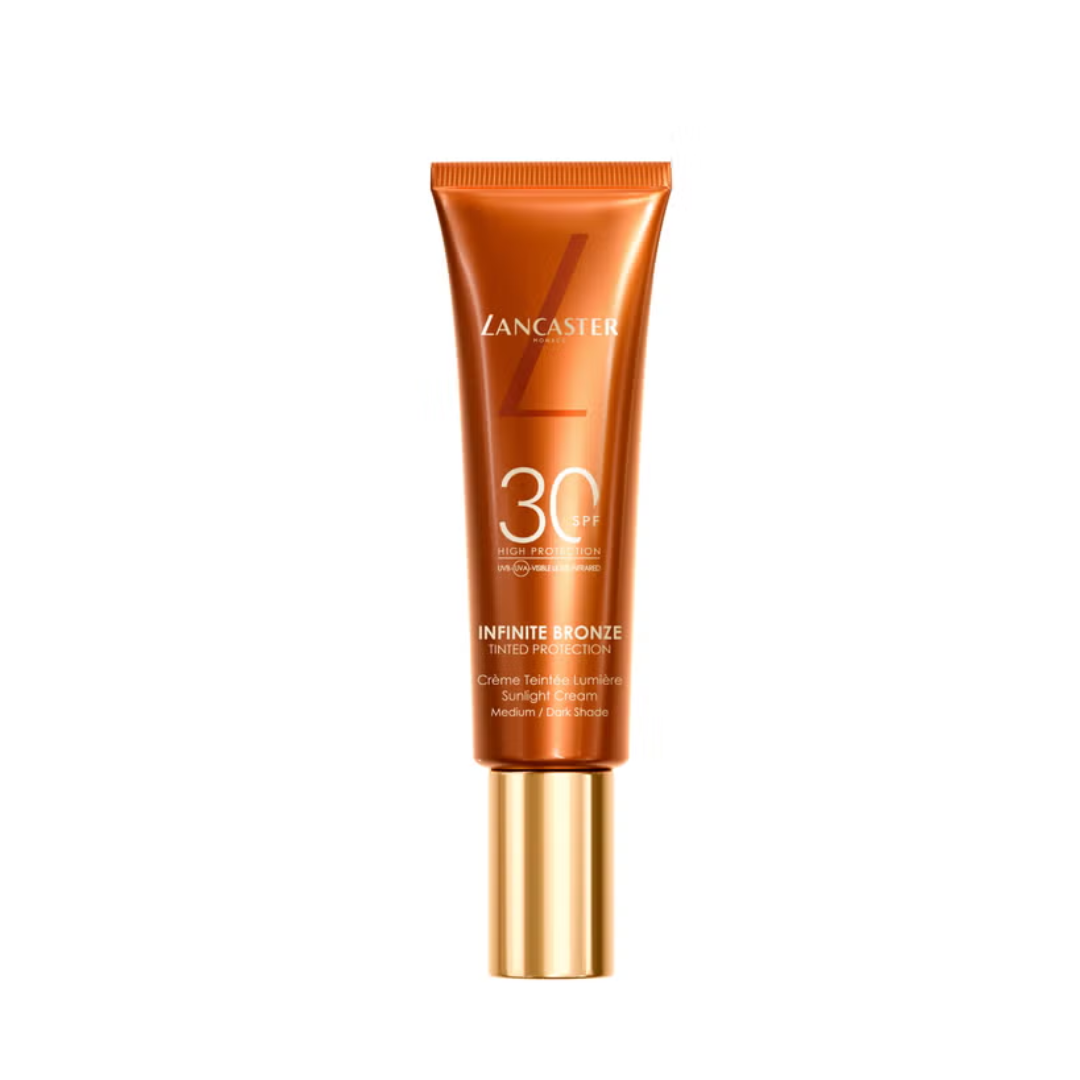 LANCASTER INFINITE BRONZE TINTED PROTECTION SPF 30 MADIUM / DARK SHADE