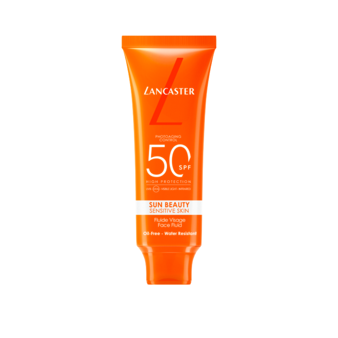 LANCASTER SUN SENSITIVE LUMINOUS TAN SPF 50 15ML OIL-FREE MILKY FLUID
